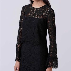 Diane Von Furstenberg Yeva Lace Blouse Crop Top